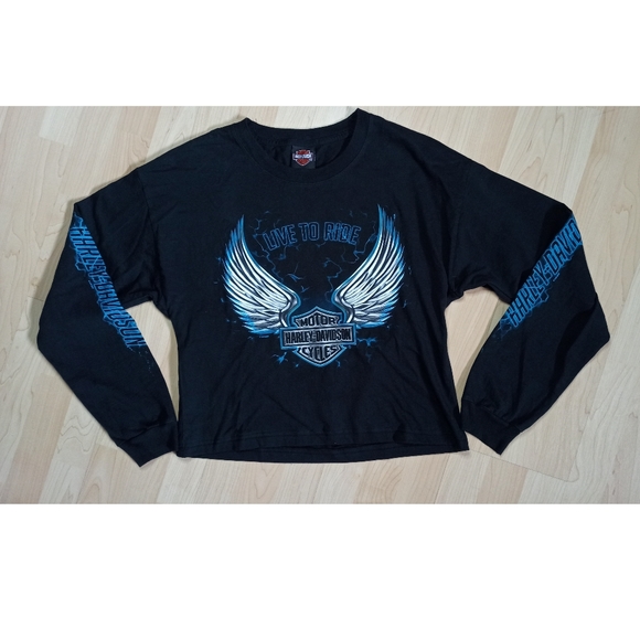 Harley Davidson Vintage long sleeve sweatshirt 🔥 - Picture 4 of 5